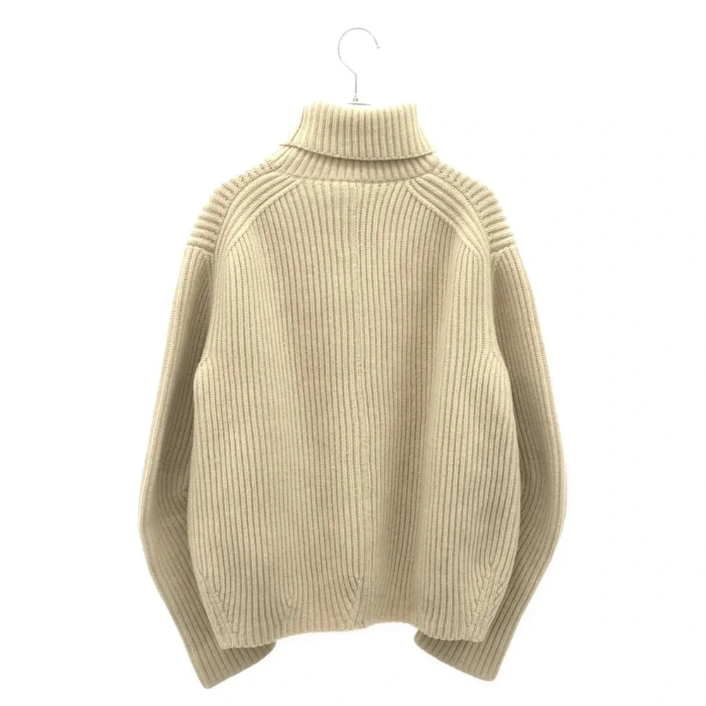 Celine phoebe Philo era Cashmere knit Cream Turtleneck Sweater - Picture 2 of 8